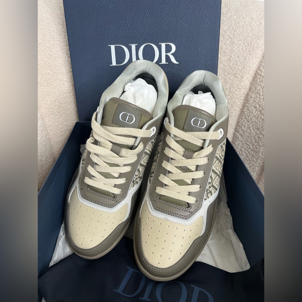 Dior B27 Sneakers – Beige/Dark Green – Size 43 – Brand New, Full Set - Picture 8 of 10